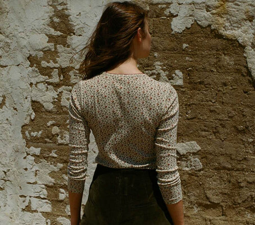 (DÔEN) Annie Tee in Windswept Dhalia, XXS